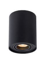 LUCIDE TUBE - Stropné bodové svietidlo - Ø 9,6 cm - 1xGU10 - Čierny