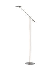 LUCIDE ANSELMO - Stojacia lampa na čítanie - Ø 25 cm - LED Rozm. - 1x9W 3000K - Satin Chrome