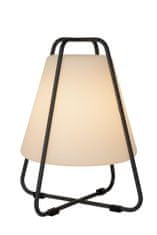 LUCIDE PYRAMID - Dobíjacia stolová lampa Outdoor - Batéria - LED Dim. - 1x2W 2700K - IP54 - Antracit
