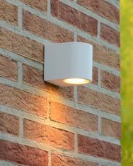 LUCIDE ZORA-LED - Nástenné bodové svietidlo Outdoor - LED Rozm. - GU10 - 1x5W 3000K - IP44 - Biela