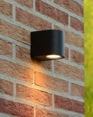 LUCIDE ZORA-LED - Nástenné bodové svietidlo Outdoor - LED Rozm. - GU10 - 1x5W 3000K - IP44 - Čierny