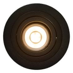 LUCIDE TUBE - Zapustené bodové svietidlo - Ø 9,2 cm - 1xGU10 - Čierny