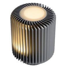 LUCIDE TURBIN - Stolná lampa - Ø 10,6 cm - LED - 1x5W 3000K - šedá