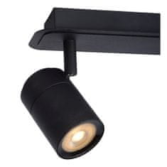 LUCIDE LENNERT - Stropné bodové svietidlo Kúpeľňa - LED Rozm. - GU10 - 3x5W 3000K - IP44 - Čierna