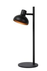 LUCIDE SENSAS - Stolná lampa - Ø 18 cm - 1xES111 - Čierna