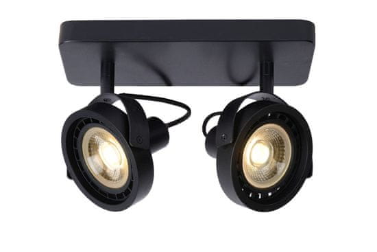 LUCIDE TALA LED - Stropné bodové svietidlo - LED Dim to warm - GU10 - 2x12W 2200K/3000K - Black
