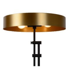 LUCIDE GIADA - Stojacia lampa - Ø 45 cm - 2xE27 - Matt Gold / Mosadz