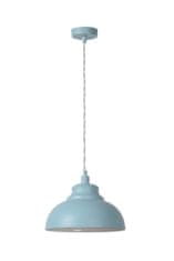 LUCIDE ISLA - Závesné svietidlo - Ø 29 cm - 1xE14 - pastelová modrá