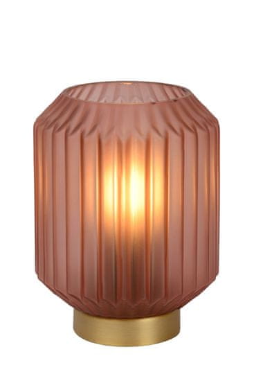 LUCIDE SUENO - Stolná lampa - Ø 13 cm - 1xE14 - Ružová