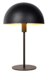 LUCIDE SIEMON - Stolná lampa - Ø 25 cm - 1xE14 - Čierna