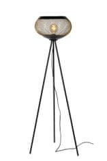 LUCIDE LUCAS - Stojacia lampa - Ø 40 cm - 1xE27 - Matt Gold / Mosadz