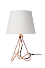 LUCIDE GITTA - Stolná lampa - Ø 17 cm - 1xE14 - Meď