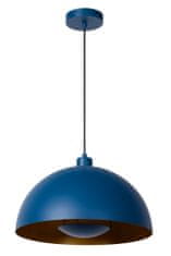 LUCIDE SIEMON - Závesné svietidlo - Ø 40 cm - 1xE27 - Modré