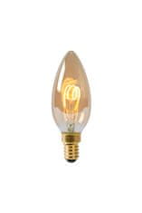 LUCIDE C35 - Žiarovka - Ø 3,5 cm - LED Rozm. - E14 - 1x3W 2200K - Jantárová