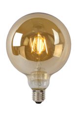 LUCIDE G125 - Žiarovka - Ø 12,5 cm - LED Rozm. - E27 - 1x8W 2700K - Jantárová