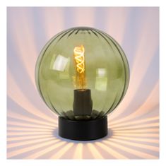 LUCIDE MONSARAZ - Stolná lampa - Ø 25 cm - 1xE27 - Zelená