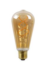 LUCIDE ST64 - Žiarovka - Ø 6,4 cm - LED Rozm. - E27 - 1x4,9W 2200K - Jantárová