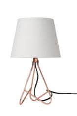 LUCIDE GITTA - Stolná lampa - Ø 17 cm - 1xE14 - Meď