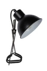 LUCIDE MOYS - Clamp lampa - 1xE27 - Čierna