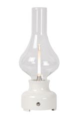 LUCIDE JASON - Nabíjacia stolová lampa - Batéria - LED Dim. - 1x2W 3000K - 3 StepDim - Biela