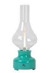 LUCIDE JASON - Nabíjacia stolová lampa - Batéria - LED Dim. - 1x2W 3000K - 3 StepDim - Tyrkys