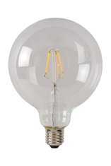 LUCIDE G125 - Žiarovka - Ø 12,5 cm - LED Rozm. - E27 - 1x5W 2700K - Transparent