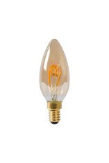 LUCIDE C35 - Žiarovka - Ø 3,5 cm - LED Rozm. - E14 - 1x3W 2200K - Jantárová