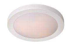 LUCIDE FRESH - Zapustené stropné svietidlo Kúpeľňa - Ø 35 cm - 2xE27 - IP44 - Biela