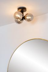 LUCIDE TRUDY - Zapustené stropné svietidlo Kúpeľňa - Ø 28 cm - 3xG9 - IP44 - Čierna
