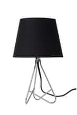 LUCIDE GITTA - Stolná lampa - Ø 17 cm - 1xE14 - Chróm