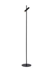 LUCIDE PHILON - Stojacia lampa na čítanie - Ø 23 cm - LED Rozm. - 1x4,5W 3000K - Čierna