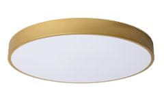 LUCIDE UNAR - Zapustené stropné svietidlo - Ø 49,5 cm - LED Dim. - 1x36W 2700K - 3 StepDim - Matt Gold / Mosadz