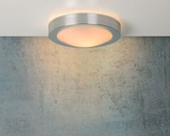 LUCIDE FRESH - Zapustené stropné svietidlo Kúpeľňa - Ø 27 cm - 1xE27 - IP44 - Satin Chrome