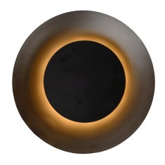 LUCIDE FOSKAL - Zapustené stropné svietidlo - Ø 34,5 cm - LED - 1x12W 2700K - Čierna