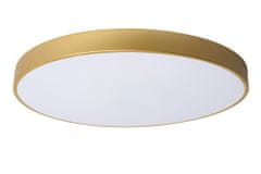 LUCIDE UNAR - Zapustené stropné svietidlo - Ø 60 cm - LED Rozm. - 1x60W 2700K - 3 StepDim - Matt Gold / Mosadz