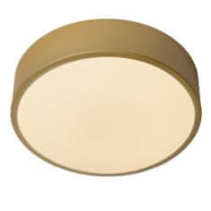 LUCIDE UNAR - Zapustené stropné svietidlo - Ø 20 cm - LED Dim. - 1x12W 2700K - 3 StepDim - Matt Gold / Mosadz