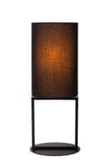 LUCIDE HERMAN - Stolná lampa - Ø 20 cm - 1xE27 - Čierna
