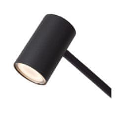 LUCIDE TIPIK - Nabíjacia stojanová lampa na čítanie - Batéria - LED Dim. - 1x3W 2700K - 3 StepDim - Čierny