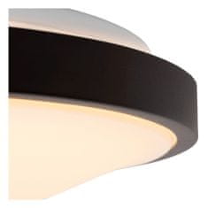 LUCIDE DASHER - Zapustené stropné svietidlo Kúpeľňa - Ø 29,3 cm - LED - 1x12W 2700K - IP44 - Čierna