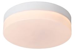 LUCIDE BISKIT - Zapustené stropné svietidlo Kúpeľňa - Ø 23 cm - LED - 1x12W 2700K - IP44 - Biela