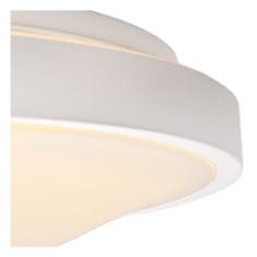 LUCIDE DASHER - Zapustené stropné svietidlo Kúpeľňa - Ø 34,8 cm - LED - 1x18W 2700K - IP44 - Biela