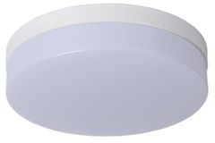 LUCIDE BISKIT - Zapustené stropné svietidlo Kúpeľňa - Ø 28 cm - LED - 1x18W 2700K - IP44 - Biela