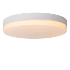 LUCIDE BISKIT - Zapustené stropné svietidlo Kúpeľňa - Ø 40 cm - LED - 1x36W 2700K - IP44 - Biela