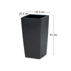 nabbi Plastový kvetináč DURS325 32,5 cm - antracit