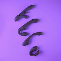 VIVE SHOTS VIVE Ai Dual Vibrating - Air Wave Tickler Strapless Strapon Purple
