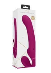 Shots Toys SHOTS VIVE Ai Dual Vibrating - Air Wave Tickler Strapless Strapon Pink