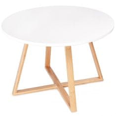 ModernHome Odkladací stolík Alva 60 cm biely