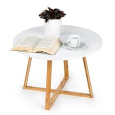 ModernHome Odkladací stolík Alva 60 cm biely