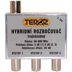 HADEX Rozbočovač 3x hybridný širokopásmový TEROZ 104