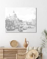 ZUTY Bodkovanie - VSTUP DO CANAL GRANDE V BENÁTKACH (CANALETTO) 40x50 cm NO